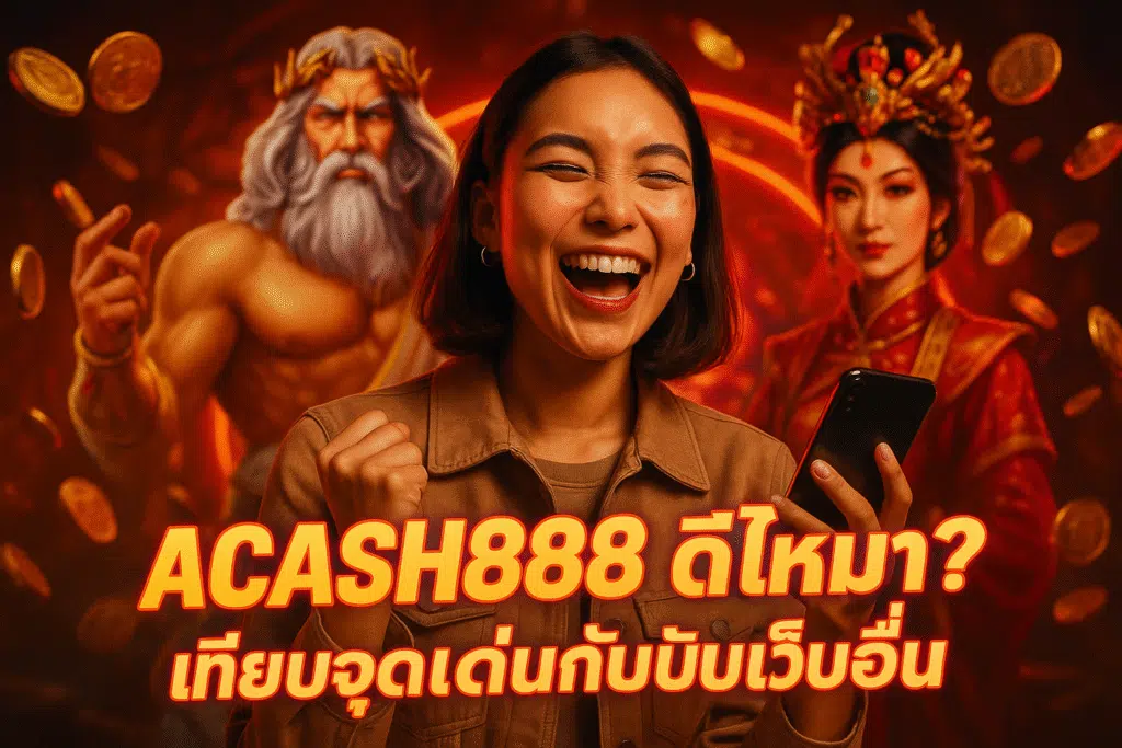 ACASH888 ดีไหม? เทียบจุดเด่นกับเว็บอื่น